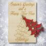 Personalised Christmas Tree Bauble Card, thumbnail 1 of 7