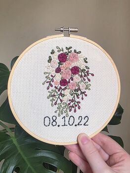 Bridal Bouquet Embroidery, 4 of 6