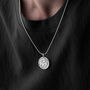 Sterling Silver Eye Of Horus Necklace For Men, thumbnail 1 of 8