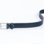 Handmade Mens Premium Leather Belt Blue 35mm Wide, thumbnail 9 of 10