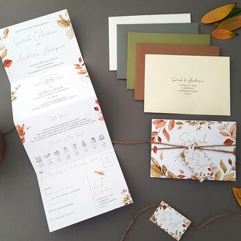 Autumn Fall Wedding Invitations Sample, 2 of 9