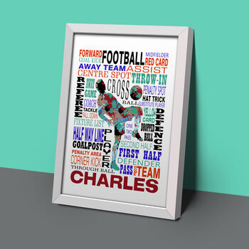 Football Personalised Art Print, 2 of 4