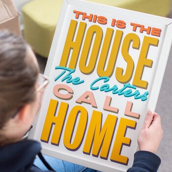 Personalised 'This Is The House …' Family Home Print, 2 of 6