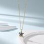 Mystic Black Cz Star Pendant Necklace, thumbnail 2 of 11