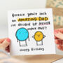 'Dad I'm Never Moving Out' Birthday Card, thumbnail 1 of 2