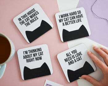 Funny Cat Coasters, 2 of 6