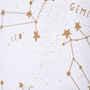 Metallic Gold Stars Constellations Tea Towel, thumbnail 3 of 3