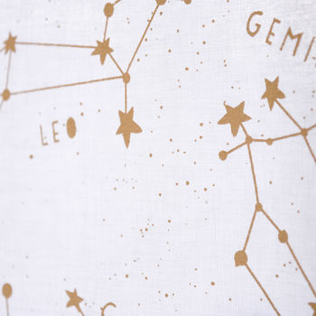 Metallic Gold Stars Constellations Tea Towel, 3 of 3