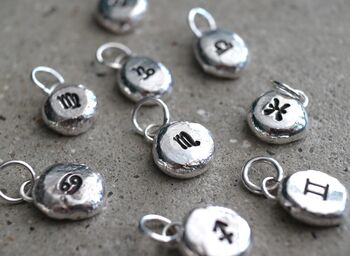 Handmade Sterling Silver Pebble Zodiac Necklace, 3 of 3
