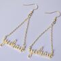 Yeehaw Script Earrings, thumbnail 1 of 3