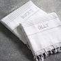 Set Of Two Personalised Hammam Towel Set, thumbnail 1 of 6