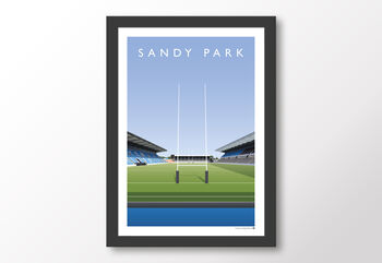 Sandy Park North Terrace Exeter Chiefs Rugby Poster, 8 of 8