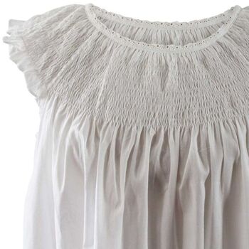 Ladies Ruched Round Neck Nightdress 'Violet', 8 of 9