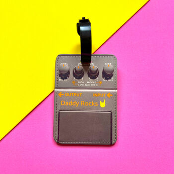 Personalised Guitar Pedal Travel Tag, 2 of 7