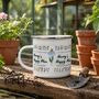 Personalised Gardener’s Happy Place Enamel Mug, thumbnail 3 of 6