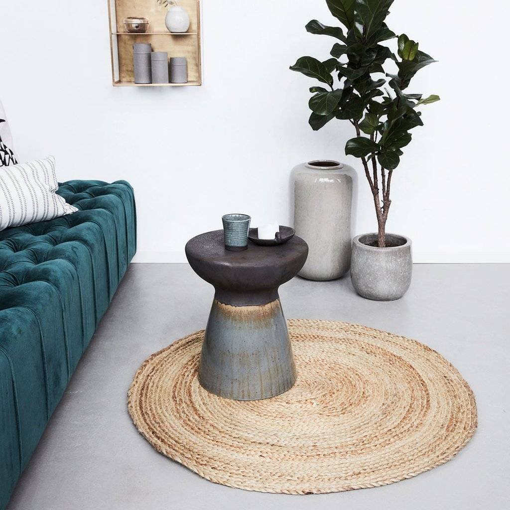 handmade round sisal rug by the little house shop | notonthehighstreet.com