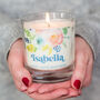 Floral 30th Birthday Personalised Candle, thumbnail 1 of 4