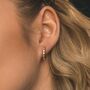 Grace Star Studded Hoop Earrings | 18 K Gold Plated, thumbnail 1 of 6