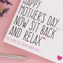 You're Still Making Dinner Right Mother's Day Card, thumbnail 2 of 4