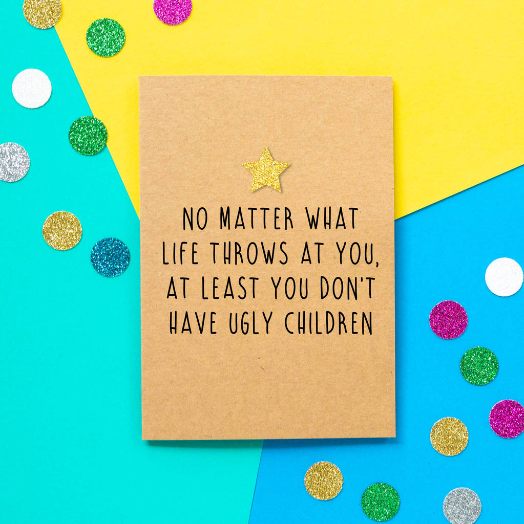 'What Life Throws At You' Funny Father's Day Card, 1 of 2