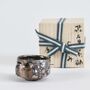 Japanese Pottery Sake Cup In Wooden Box, thumbnail 1 of 7