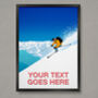 Personalised Skier Poster, thumbnail 1 of 7