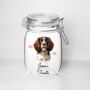 Personalised Springer Spaniel Kilner Style Treat Jar B, thumbnail 1 of 2