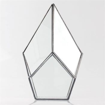 Four Surfaces Diamond Glass Geometric Plants Terrarium, 4 of 7