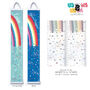 Personalised Rainbow And Stars Canvas Height Chart, thumbnail 3 of 9