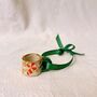 Hand Painted Mini Ceramic Mug Christmas Ornament With Candy Cane, thumbnail 3 of 3