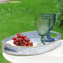 Galvanised Zinc And Gold Barware Serving Tray, thumbnail 1 of 4