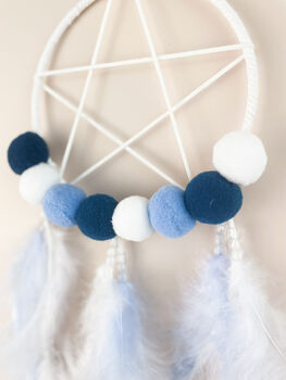 Pink And Blue Star Dream Catcher For Girls And Boys, 2 of 7