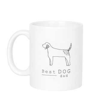Best Dog Dad Illustration Breed Mug, 6 of 9