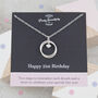 21st Birthday Necklace With Heart, thumbnail 1 of 8