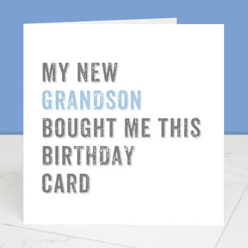 Personalised From Your Grandson Birthday Card, 2 of 4