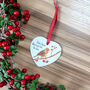 Robin Memorial Heart Christmas Decoration, thumbnail 4 of 6