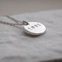 Personalised Hand Stamped Love Necklace, thumbnail 2 of 12