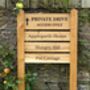 Premium Entrance Ladder Signage With A Mortised Joint, thumbnail 6 of 10