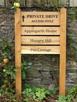 Premium Entrance Ladder Signage With A Mortised Joint, 6 of 10