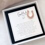 Good Luck Exam Poem And Lucky Horseshoe Enamel Pin Meaningful Gcse Student Gift Keepsake, thumbnail 9 of 12
