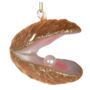 Gold Glitter Clam Christmas Decoration, thumbnail 1 of 1