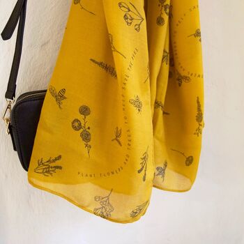 'Help Save The Bees' Recycled Scarf, 3 of 4