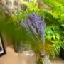 Dried Lavender Bunch And Glass Vase Gift Set, thumbnail 5 of 7