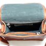 Personalised Long Mini Leather Messenger Bag, thumbnail 4 of 7