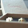 Daisy Flower Stud Earrings Floral Jewellery 18k Gold, thumbnail 9 of 10