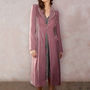 Vivienne Dress Coat In Sweet Pea Silk Velvet, thumbnail 2 of 5