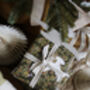 Christmas Birds Wildlife Christmas Wrapping Paper Green, thumbnail 4 of 5