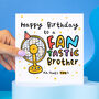 'Fantastic Brother' Birthday Card, thumbnail 1 of 2