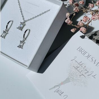 Necklace And Earrings Gift Set For Bridesmaids, 3 of 5