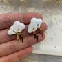 Statement Cloud And Lightening Bolt Stud Earrings, thumbnail 5 of 8